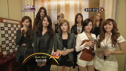 Girls' Generation_The Boys_KBS MUSIC BANK Comeback Special Stage Interview 2011.10.21