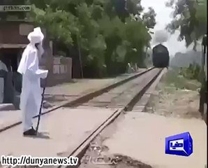 Old Man Perform Dangerous Stunt