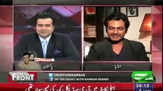 Chand Nawab and Nawazuddin Siddiqui sits face to face on Dunya News' On the Front