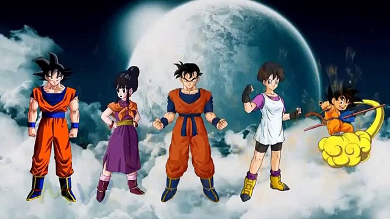dragon ball z Naruto Finger Family Rhymes Superman 3D Animation Cartoons for Children