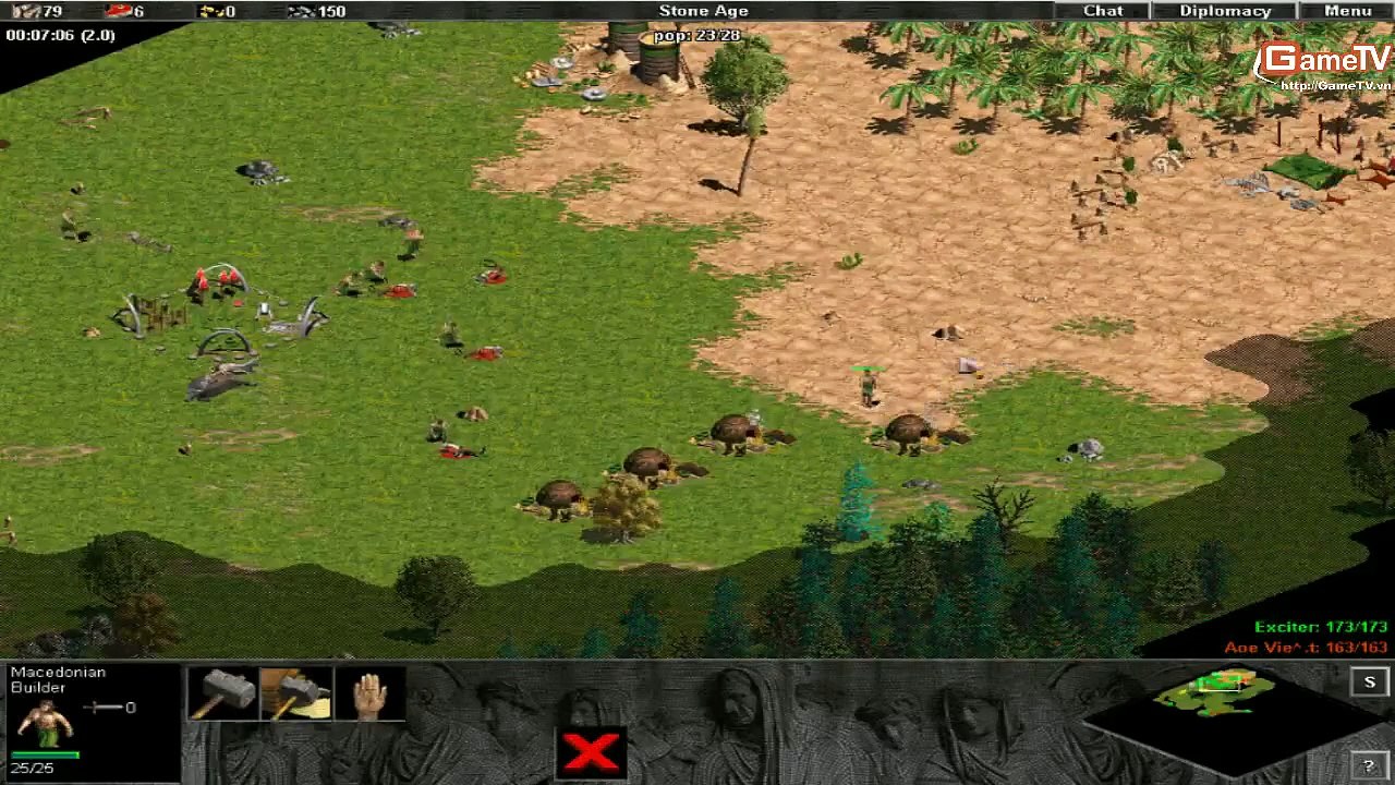 AOE Xa luân chiến GameTV G Exciter vs AV Khủng Long T4