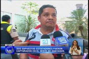 Dos supuestos estafadores, con dórales falsos, fueron capturados en Guayaquil
