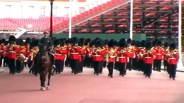 Trooping the Colour rehearsal May 2015 - March off