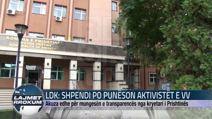 LDK SHPENDI PO PUNËSON AKTIVISTËT E VV