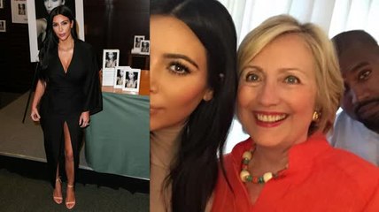 Kim Kardashian partage un selfie avec la candidate Hillary Clinton
