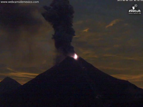 Mexico's Colima Volcano Spews Ash Almost 2km High