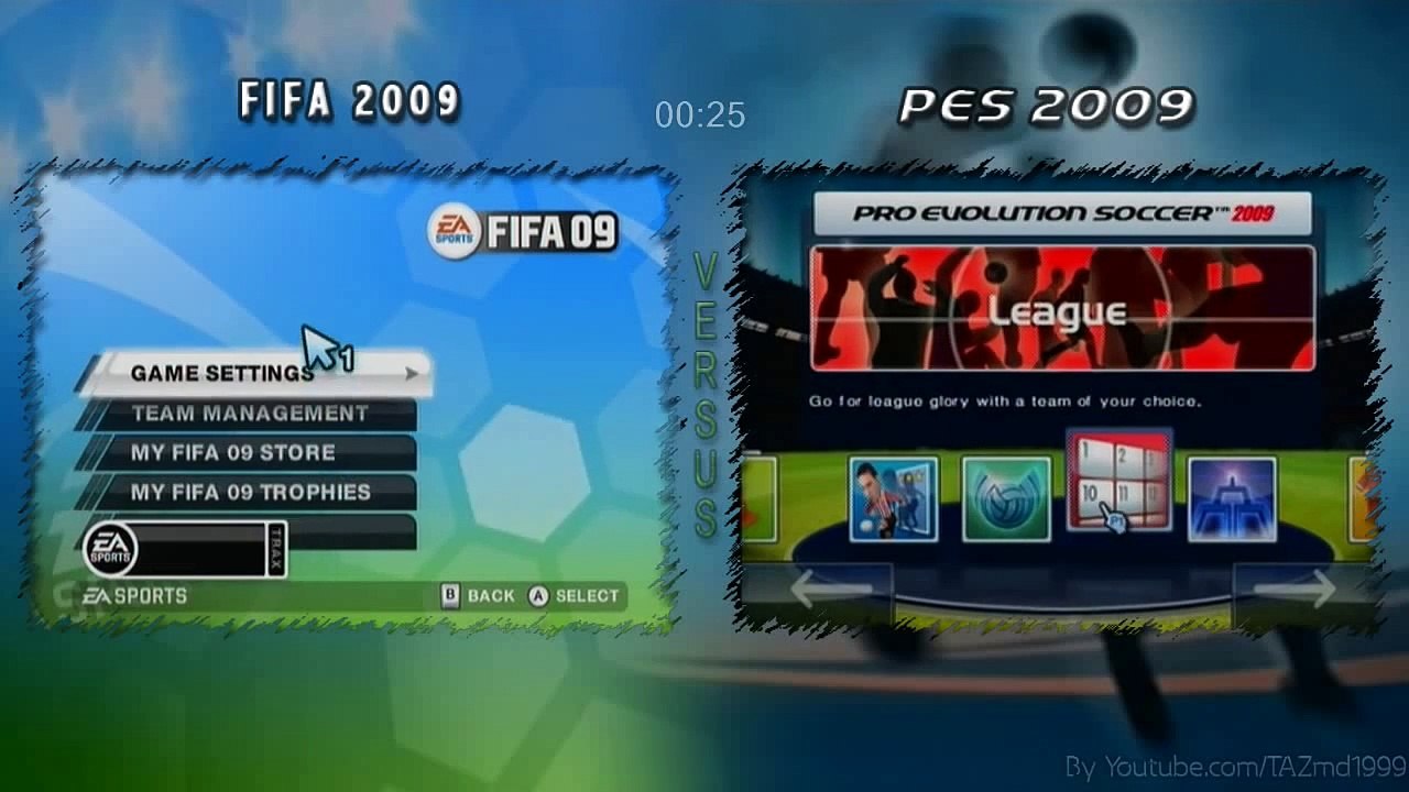 Fifa vs Pes [2009] For the Wii