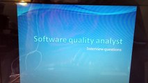 software (testing) software quality analyst interview questions