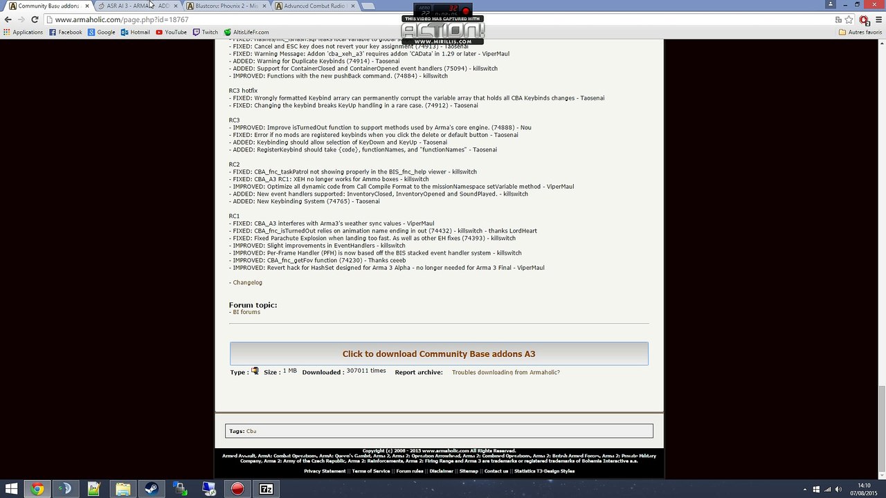 1er Bataillon Tactique du Québec // Tuto installation des mods