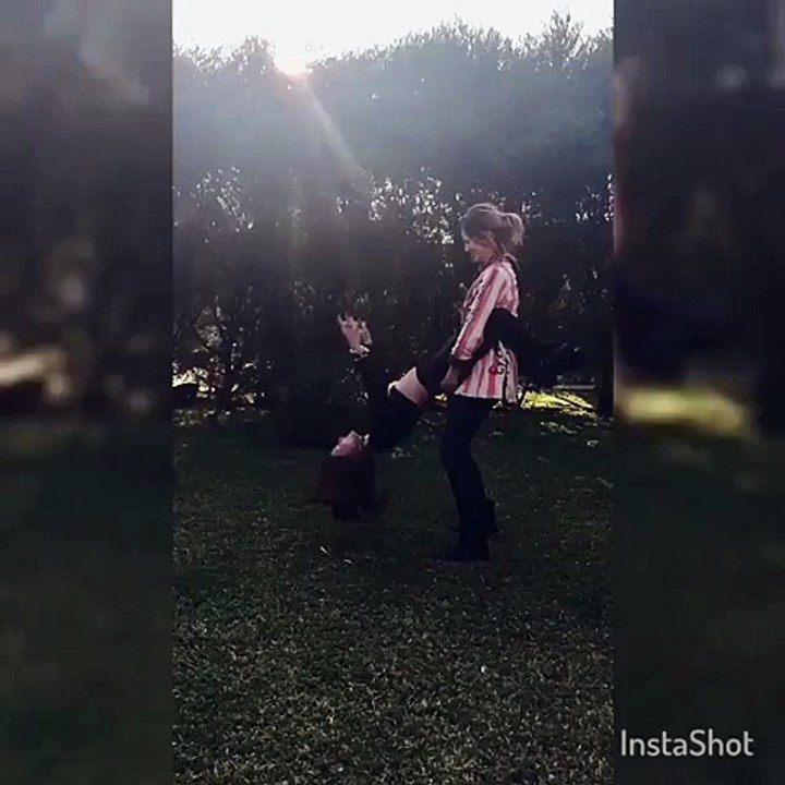 Paula y la China Bailar pegados es bailar 2 (instagram de la China) - 02 de Agosto