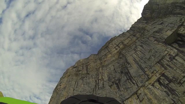 Wingsuit proximity flying through the clouds