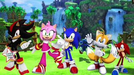 Finger Family Sonic The Hedgehog Finger Family Cartoon Nursery Rhyme Full Animation