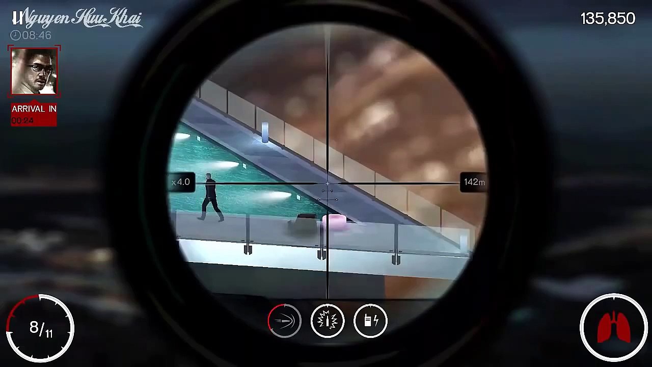 Hitman Sniper Chapter 3 Mission 19 - Only moving headshots