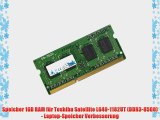 Speicher 1GB RAM f?r Toshiba Satellite L640-1182UT (DDR3-8500) - Laptop-Speicher Verbesserung