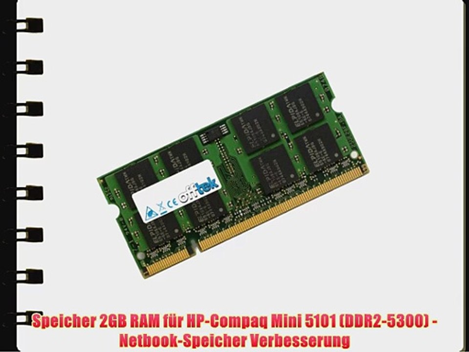 Speicher 2GB RAM f?r HP-Compaq Mini 5101 (DDR2-5300) - Netbook-Speicher Verbesserung