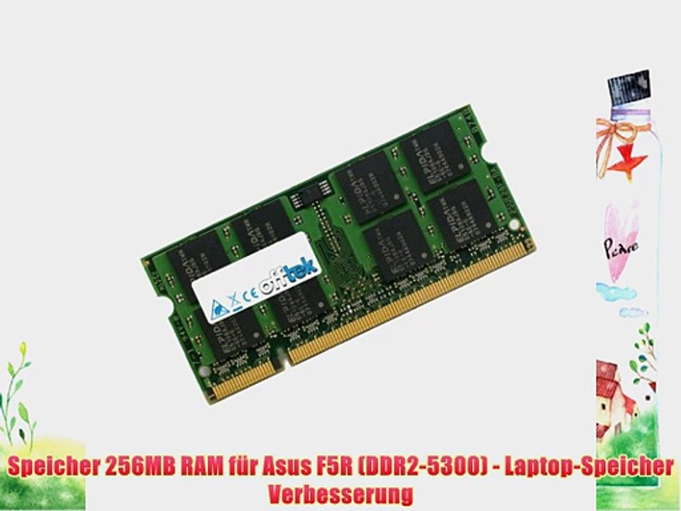 Speicher 256MB RAM f?r Asus F5R (DDR2-5300) - Laptop-Speicher Verbesserung