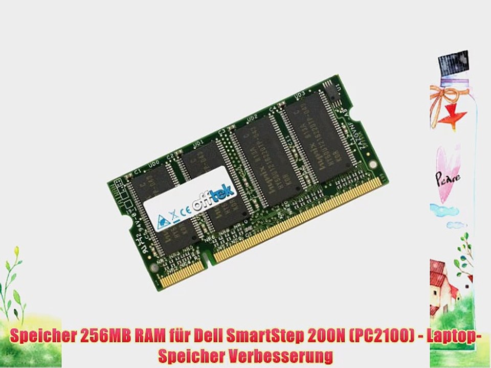 Speicher 256MB RAM f?r Dell SmartStep 200N (PC2100) - Laptop-Speicher Verbesserung