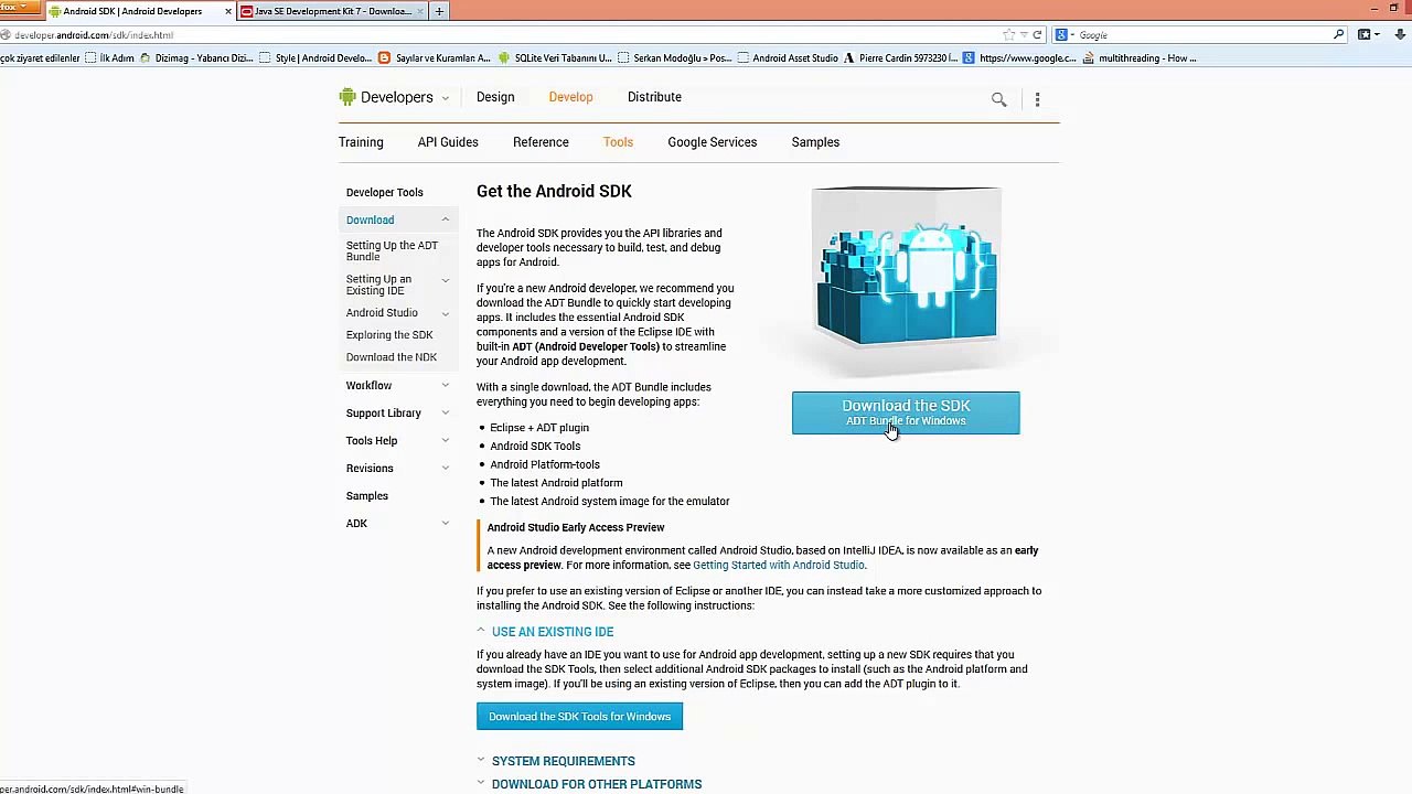 Android Dersleri-1 (SDK kurulumu ve ilk uygulama)
