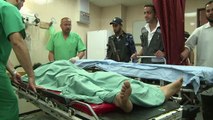 Policiais palestinos feridos em bombardeio