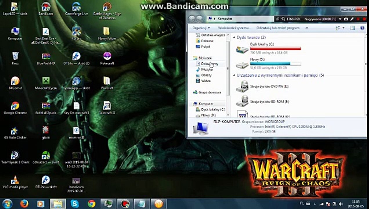 Poradnik #4 - Jak pobrać za darmo Warcraft III + dodatek Reign of Chaos ?