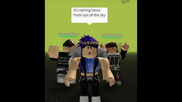 Its Raining Tacos Roblox Music Video Video Dailymotion - taco roblox song