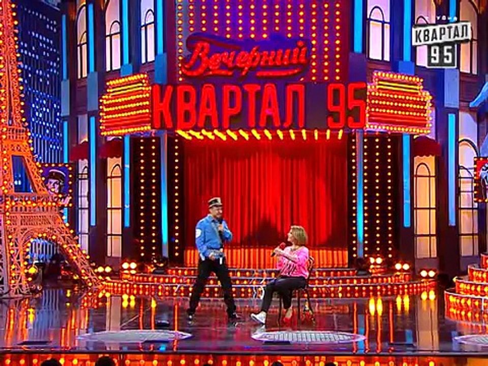 ГАИшник и дама 8-го марта, Вечерний Квартал от 19 апреля 2014г.