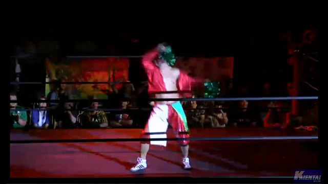 {24 Hour Wrestling} (KAIENTAI DOJO) Kaji Tomato, Ayumu Honda & Bambi Vs. Kengo Mashimo, Tank Nagai & Yuma (7/25/15)