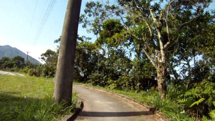 Mountain bike nas areias de Ubatuba, SP, Brazil