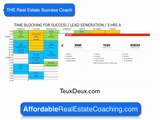 Real Estate Coach | Time Blocking   |  Affordable Real Estate Coaching