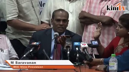 MIC's Saravanan receives death threat during press conference