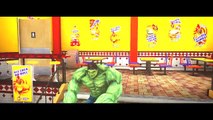[The Avengers] HULK, Spider-man & Iron Man Epic Race Custom Lightning Mcqueen Cars! [HD 1080P]