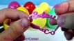 8 Surprise Eggs, Barbie Kinder surprise toys in plastic Eggs