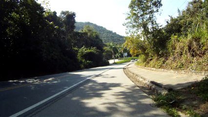 Mountain bike nas areias de Ubatuba, SP, Brazil