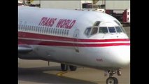 Goodbye TWA Trans World Airlines St Louis, JFK, MD80, Boeing 717, 757, TWExpress