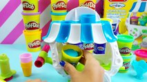Play Doh Ice Cream Shop Playset with Playdough Sundae Cart Toy