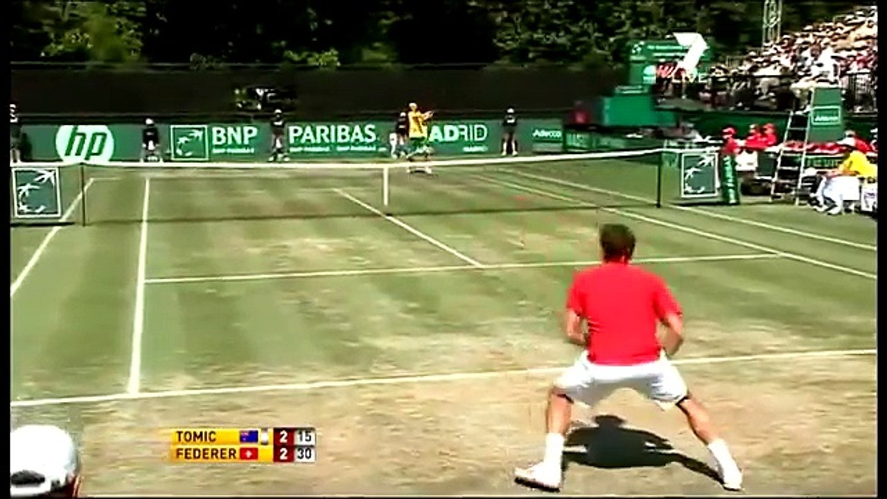 Bernard Tomic vs Roger Federer - Davis Cup 2011 |HD|