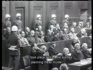 Rudolf Hoess, former Auschwitz commandant, testifying at the Nuremberg trial, April 15, 1946