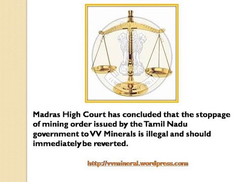 HC Dismisses Mining Ban Orders In Respect Of Two Mining Firms VV Mineral Mining