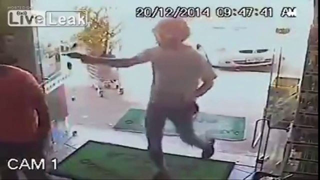 LiveLeak - Old Man don't give a fck for gun pointed in his head-copypasteads.com
