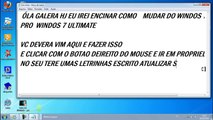 Video Aula De como mudar do windows 7 starter pra windows 7 ultimate