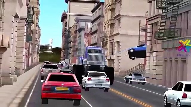 Police Cars Cartoons for Children Monster Trucks Crushing Cars Police Cars Chasing Monster Truck