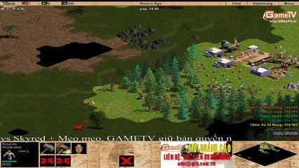 AOE GAMETV + GUNNY vs SKYREB + MEO MEO Ngày 13 1 2014 C3T1