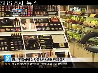 SBS 8시 뉴스(화장품 동물실험)