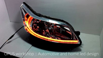 Citroen C4 headlight LED conversion