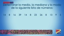 Media, mediana y moda - Tabla de distribución de frecuencias