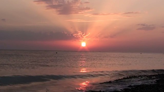 Красивый закат солнца... Очень!