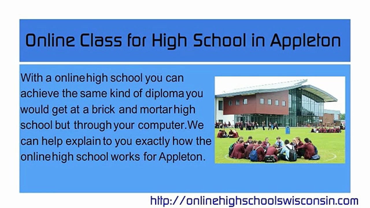 Online Class for High school in Appleton