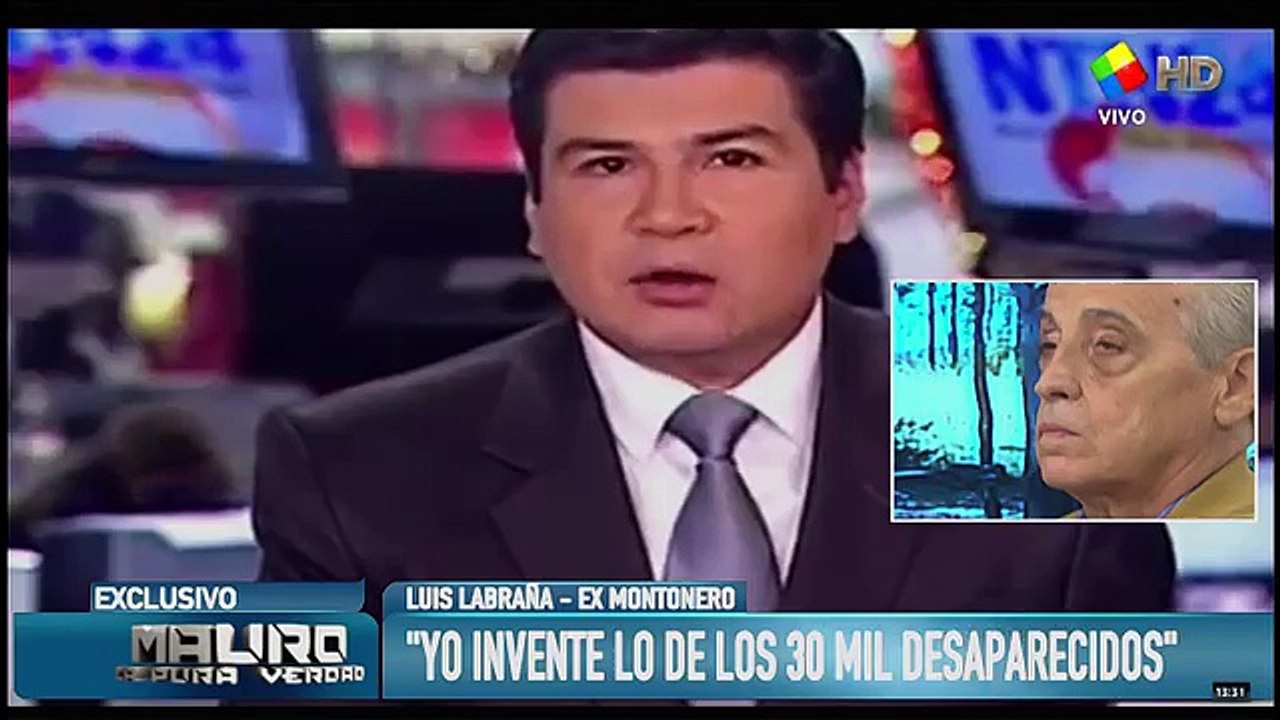 Luis Labraña (ex-Montonero) entrevistado por Mauro Viale, en "Mauro la pura verdad" - 21/12/14