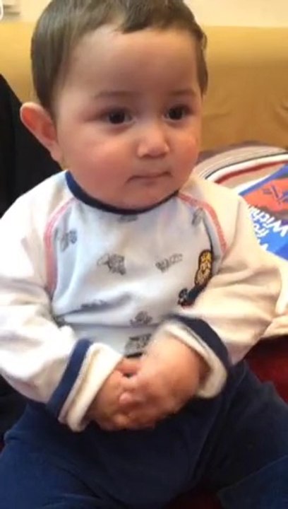 A child saw a evil start. Crying