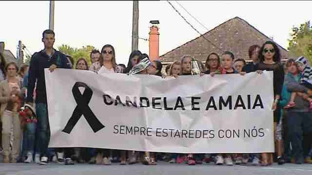 Homenaje de Moraña a las niñas asesinadas presuntamente por su padre